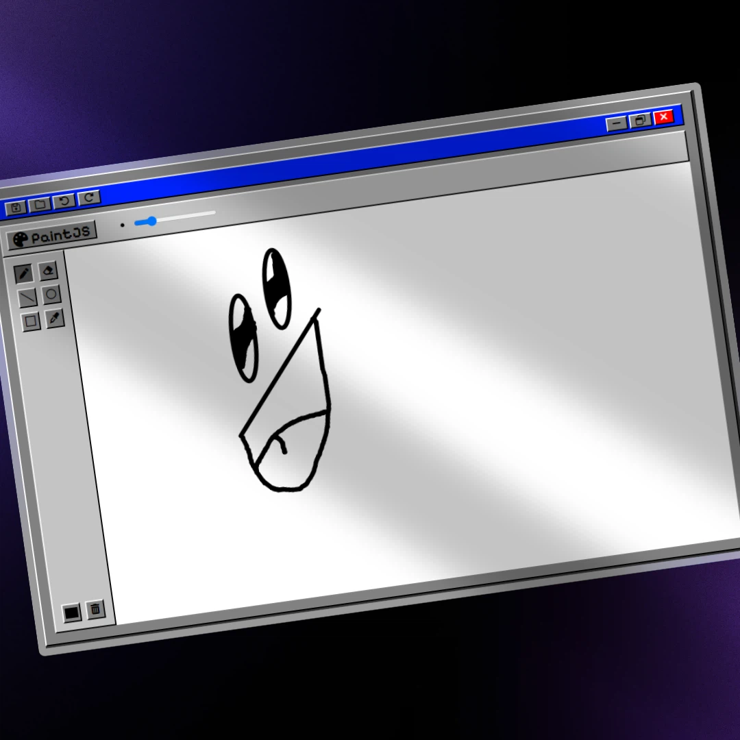 Miniatura de la aplicación PaintJS hecha con una captura de pantalla de la misma.